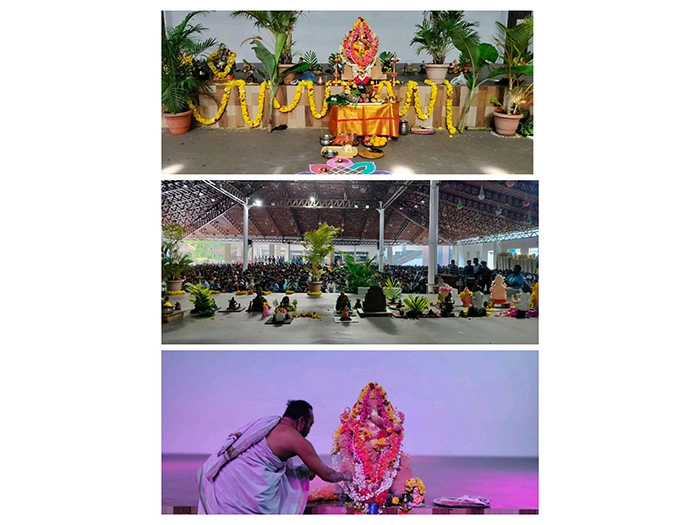 Ganesha celebration by hostelites. 2024