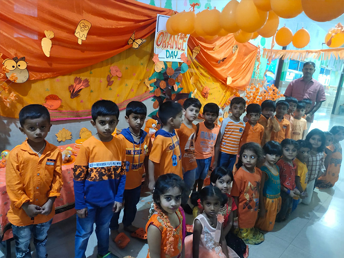 Orange Day celebration by Montessori kids 2022-23
